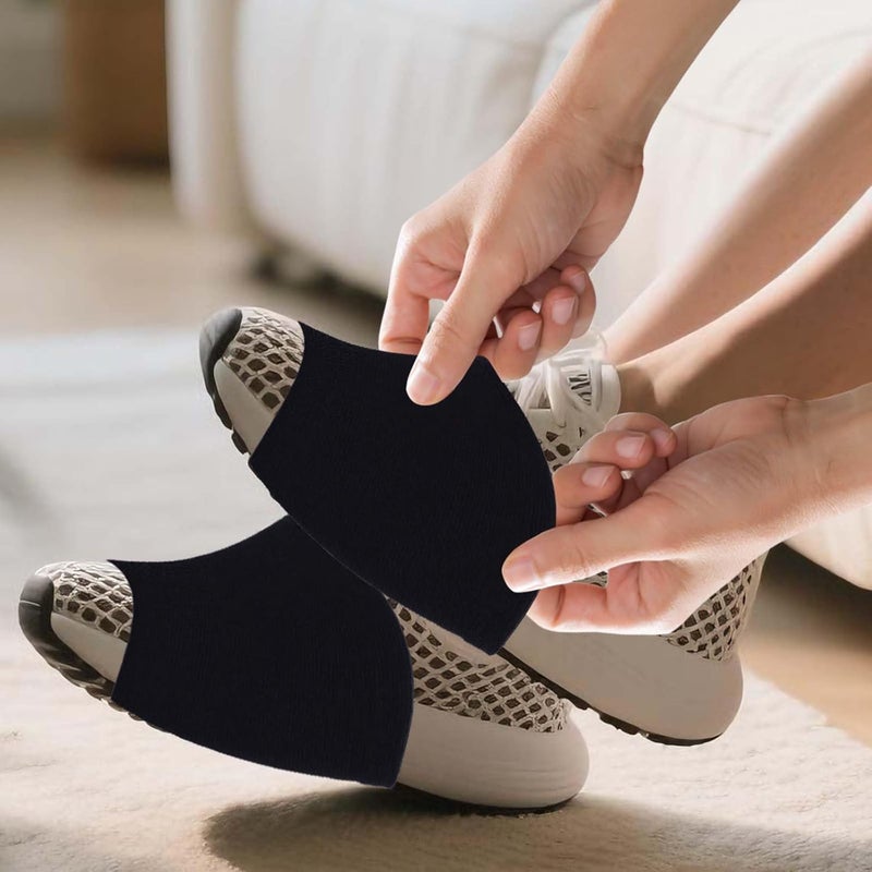 LUSTRIB 2 Pair Dance Socks Over Shoes, Dance Shoe Socks Anti-Slip on Smooth Floors, Dance Shoe Covers Over Sneaker for Dancers Women, Ballet Equipment for Turns & Spins, Dance Accessories - Image 3